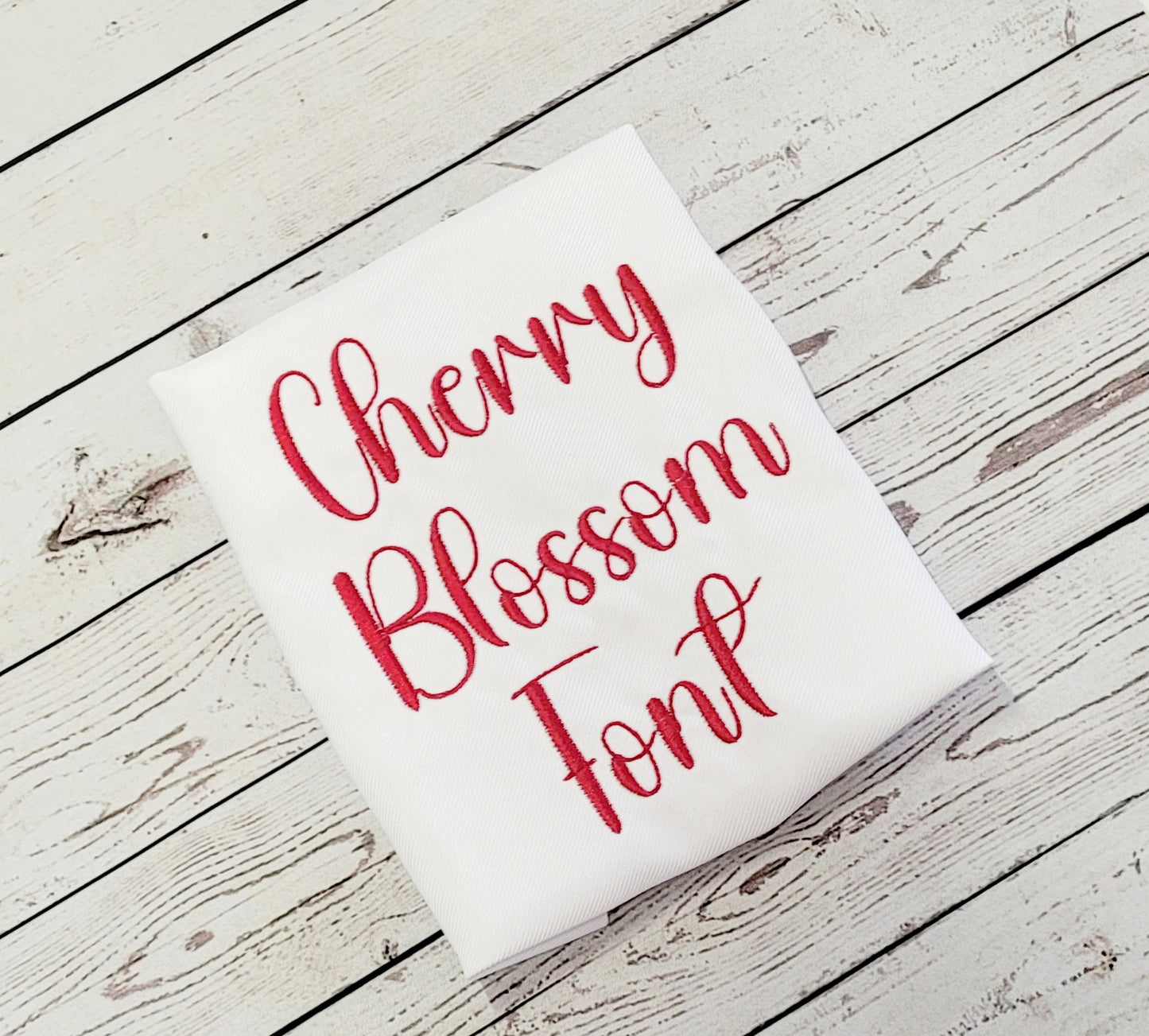Cherry Blossom Font Machine Embroidery File