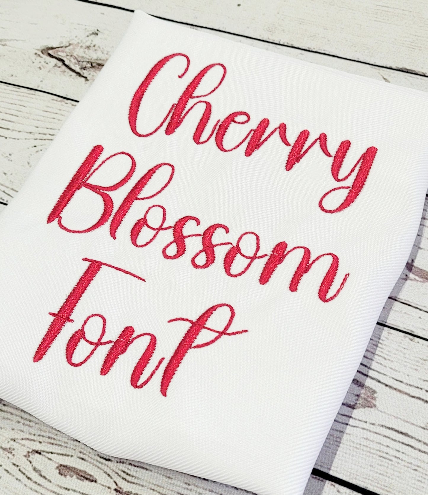 Cherry Blossom Font Machine Embroidery File