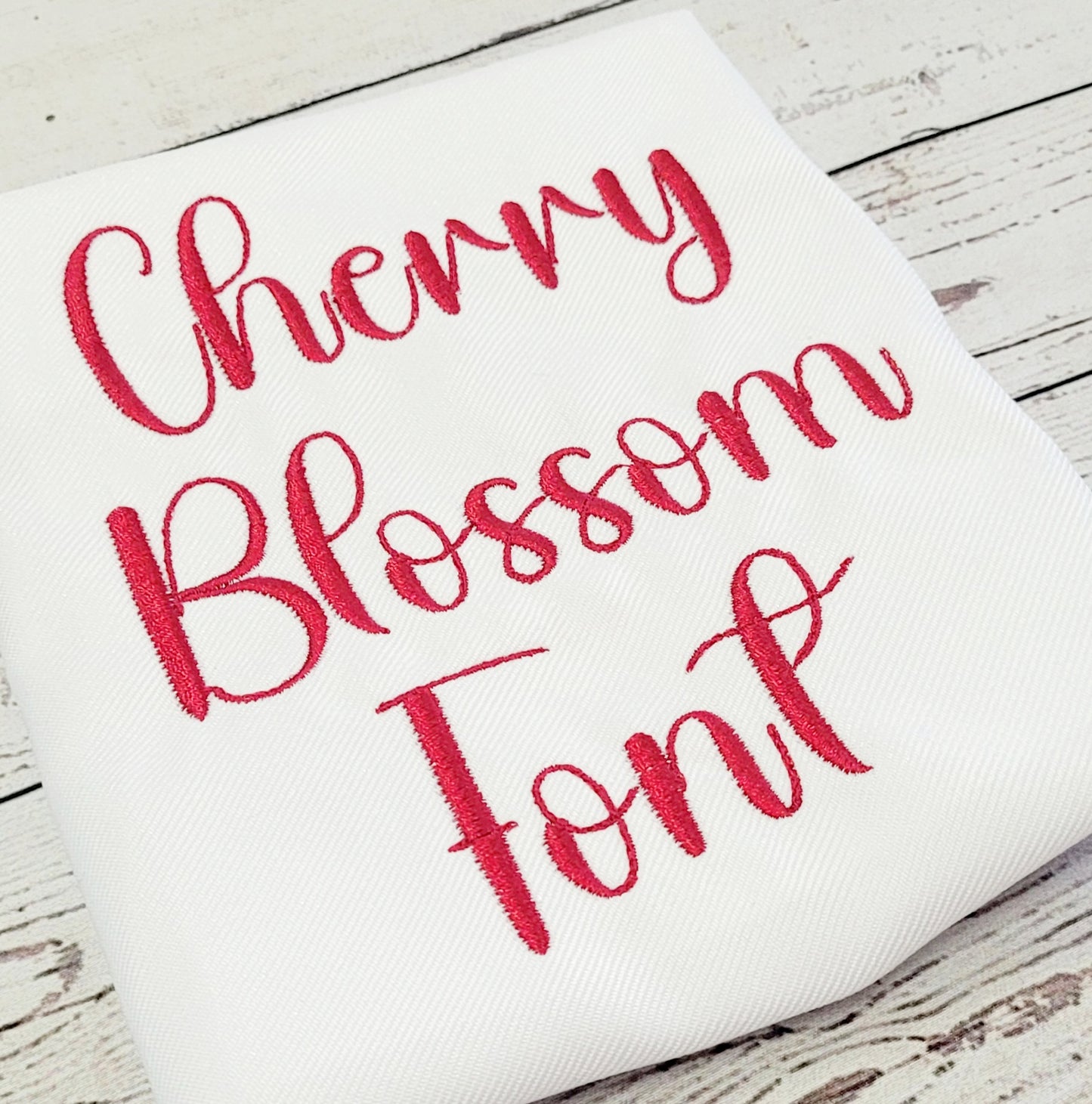 Cherry Blossom Font Machine Embroidery File