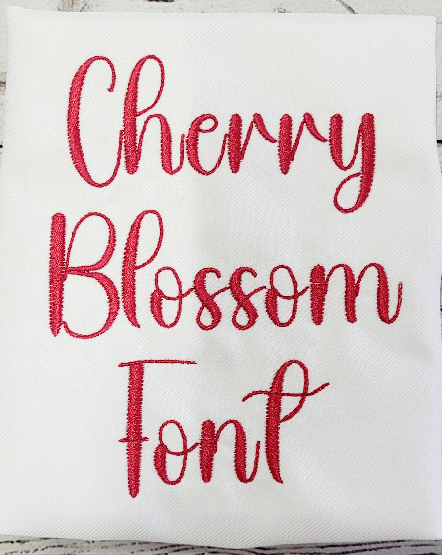 Cherry Blossom Font Machine Embroidery File