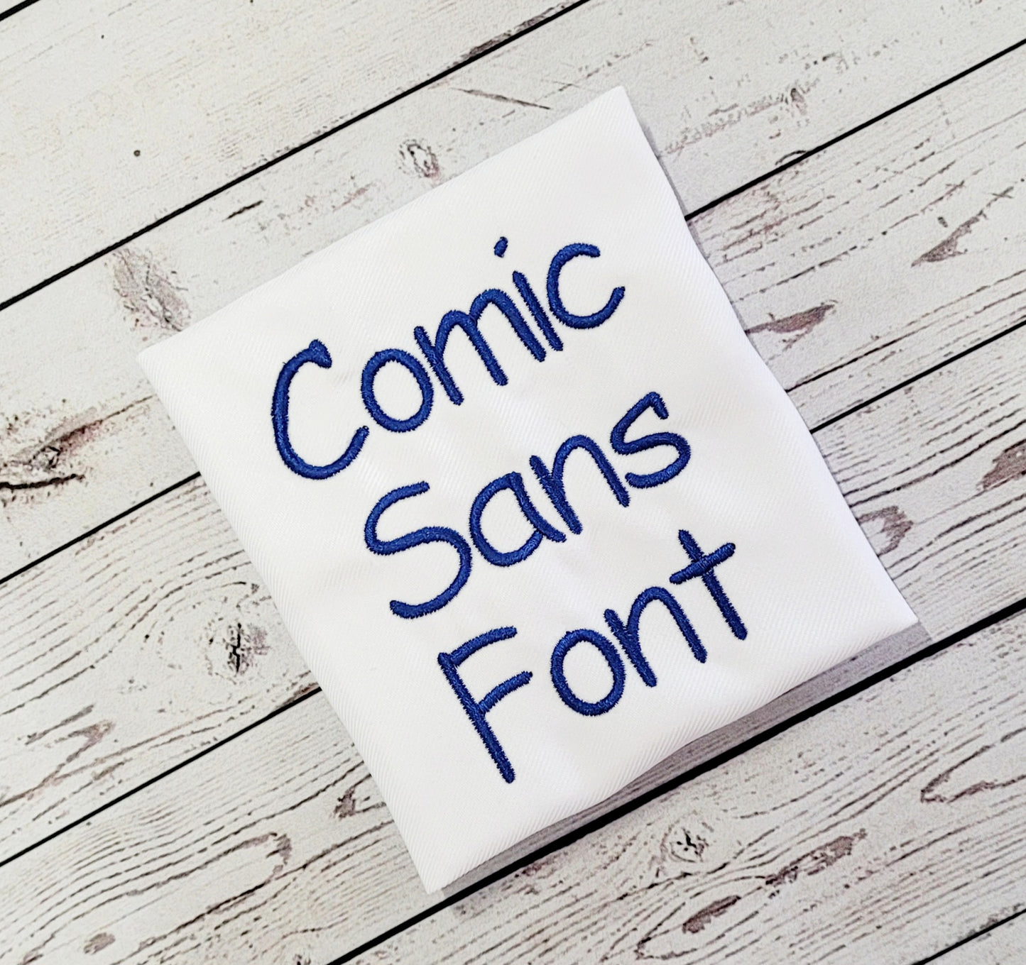 Comic Sans Font Machine Embroidery File