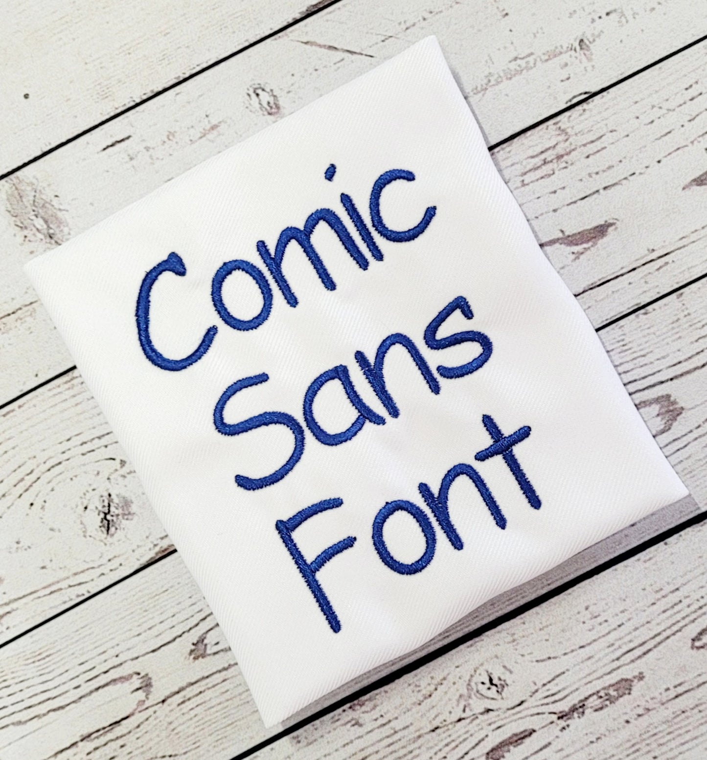 Comic Sans Font Machine Embroidery File