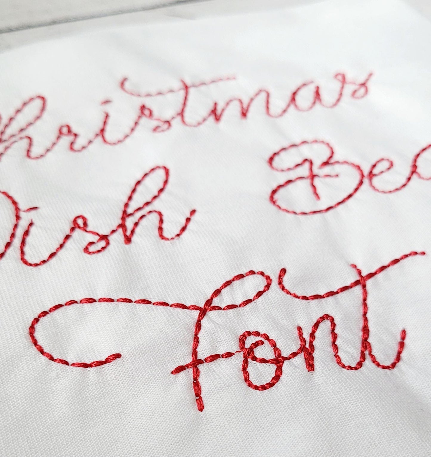 Christmas Wish Bean Native BX Font Embroidery Design, Machine Embroidery, Digital Download, Embroidery Font, Native BX Font