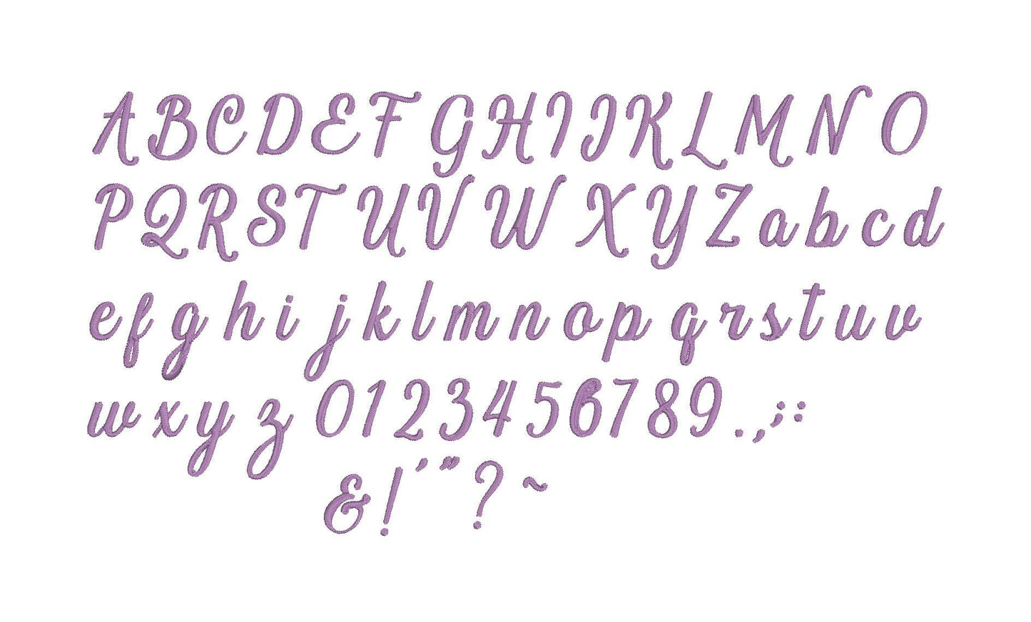 Crayola Font Embroidery Design, Machine Embroidery, Digital Download, Embroidery Font, 6 sizes 0.5 to 3 inch