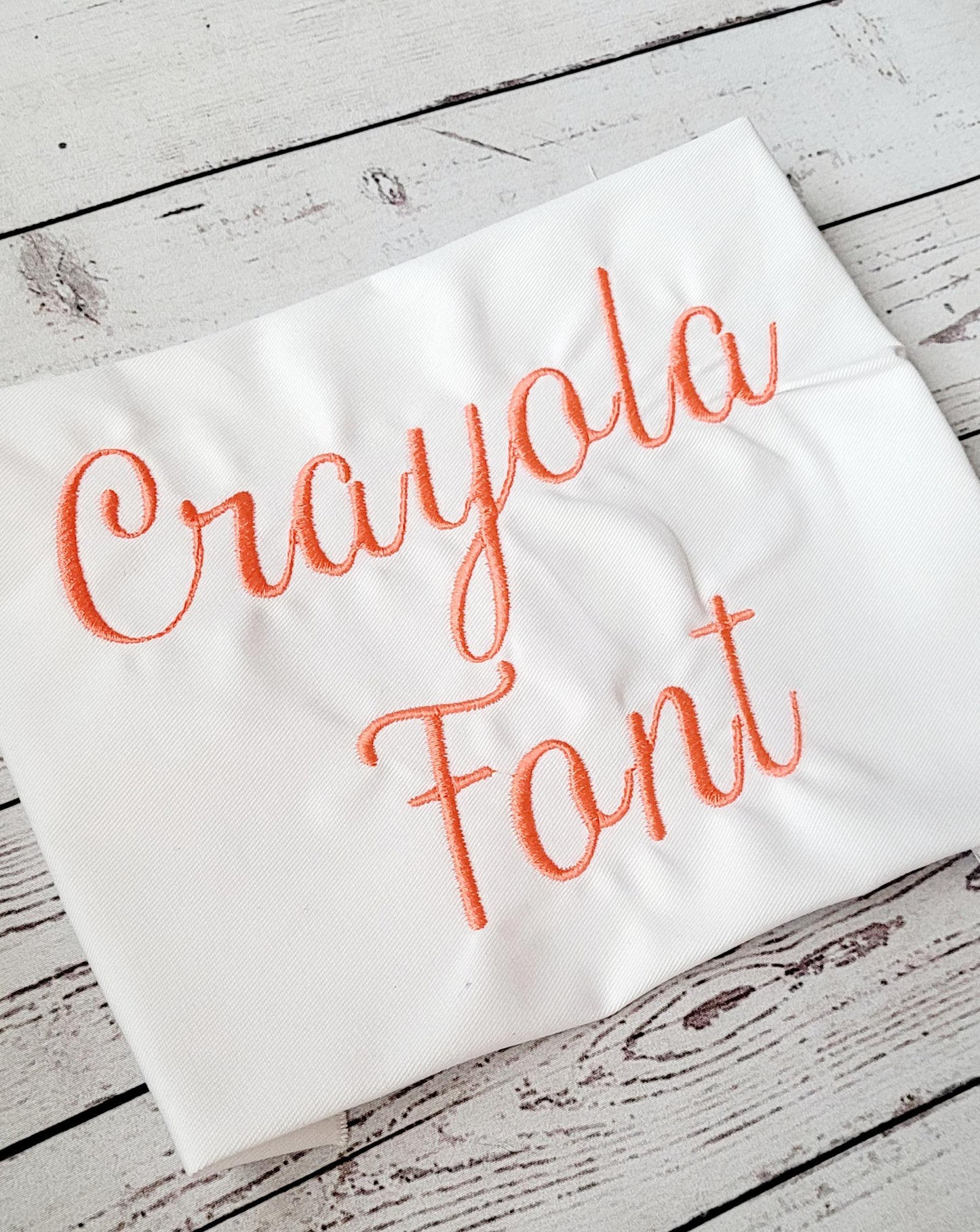 Crayola Font Embroidery Design, Machine Embroidery, Digital Download, Embroidery Font, 6 sizes 0.5 to 3 inch