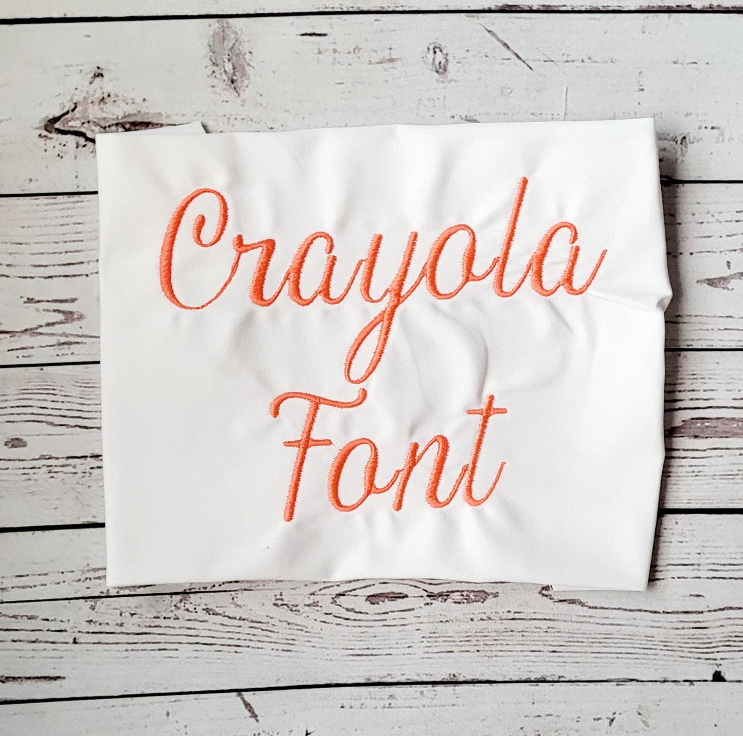 Crayola Font Embroidery Design, Machine Embroidery, Digital Download, Embroidery Font, 6 sizes 0.5 to 3 inch