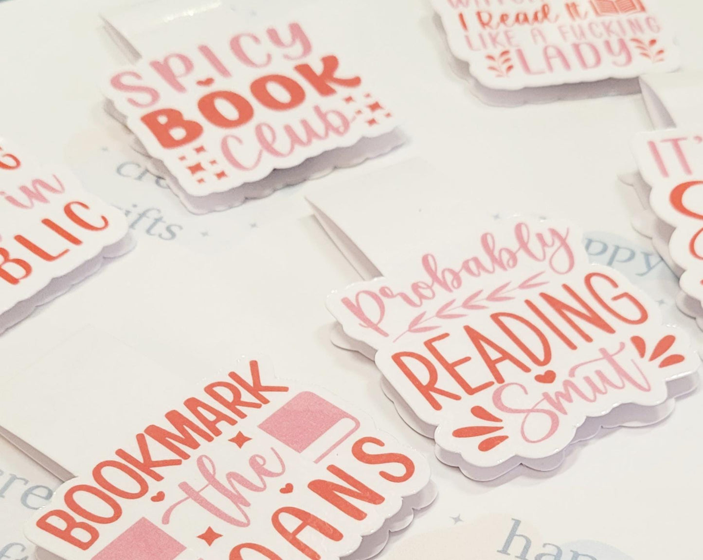 Smut Magnetic Bookmark, Fantasy Bookmark, Magnetic Page Marker, Booktok Gift, Handmade, Gift for Booklovers, Reading Gifts