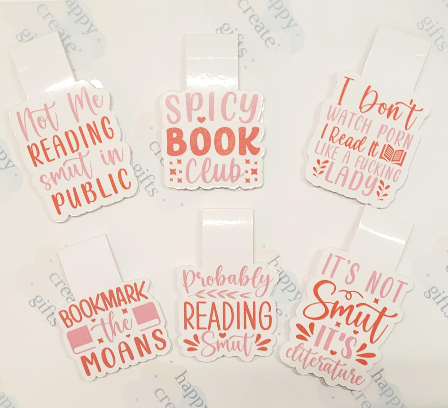 Smut Magnetic Bookmark, Fantasy Bookmark, Magnetic Page Marker, Booktok Gift, Handmade, Gift for Booklovers, Reading Gifts