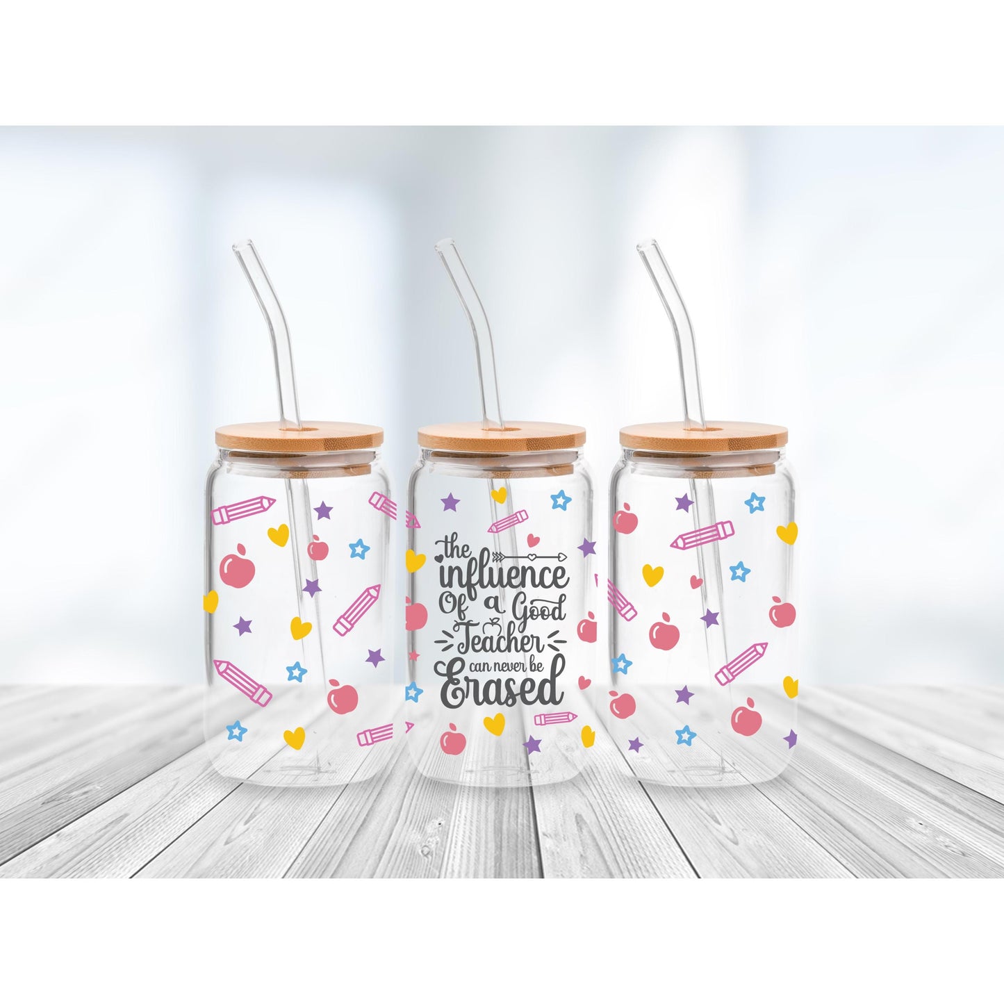 Teacher Gift Libby Can Glass, Teacher Appreciation Gift, Libbey Can, School Teacher Present, Gift for Educators