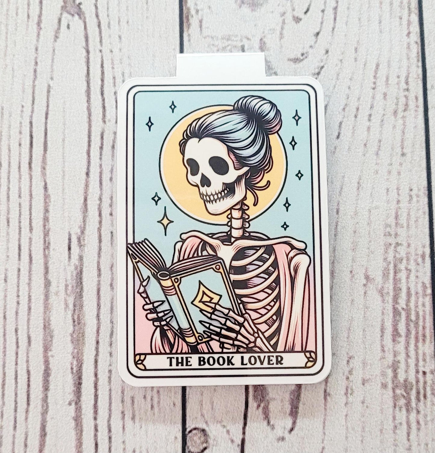 The Book Lover Tarot Card Magnetic Bookmark, Cute Bookmark, Magnetic Page Marker, Bookish Gift, Handmade, Gift for Booklovers, Reading Gifts
