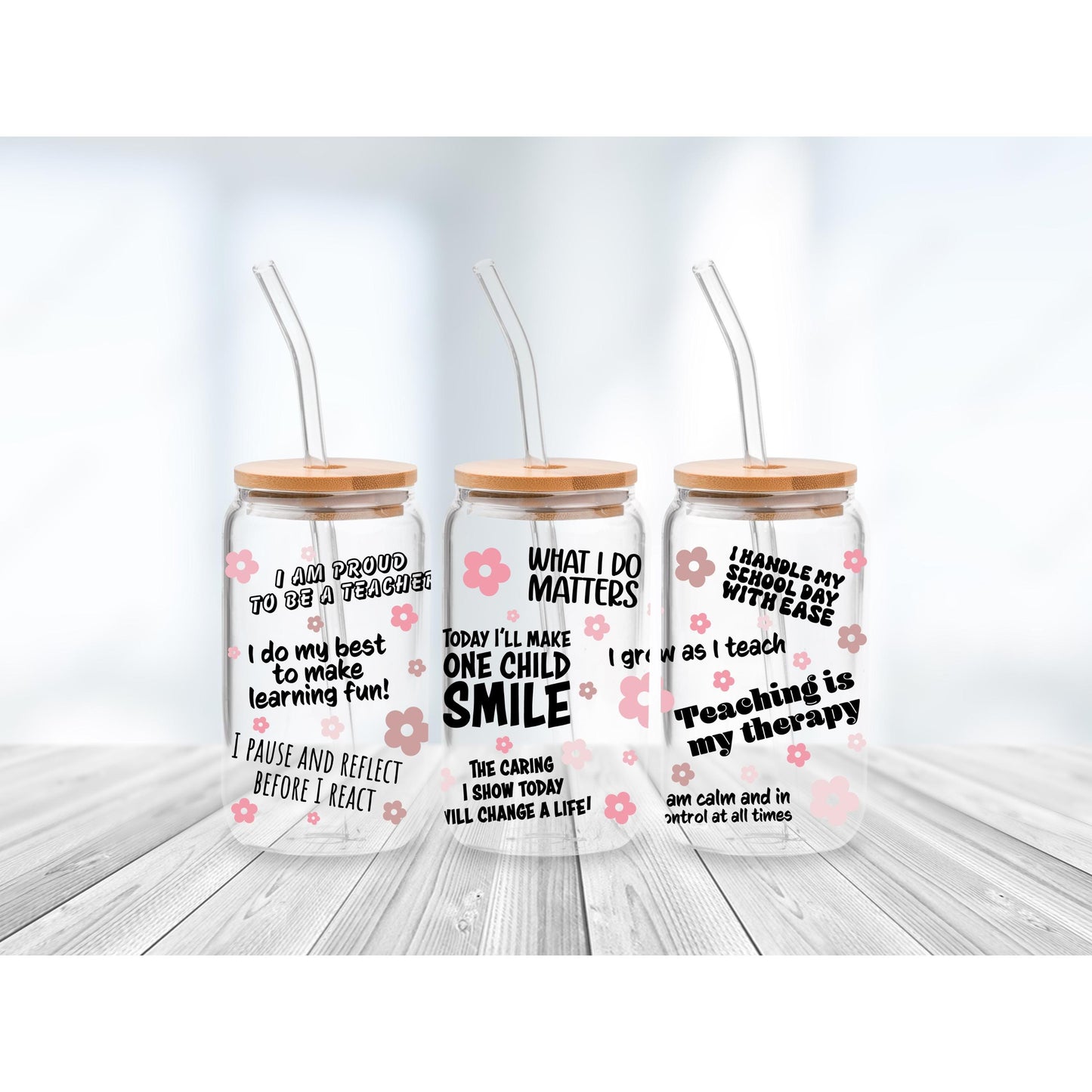 Teacher Gift Libby Can Glass, Teacher Appreciation Gift, Libbey Can, School Teacher Present, Gift for Educators