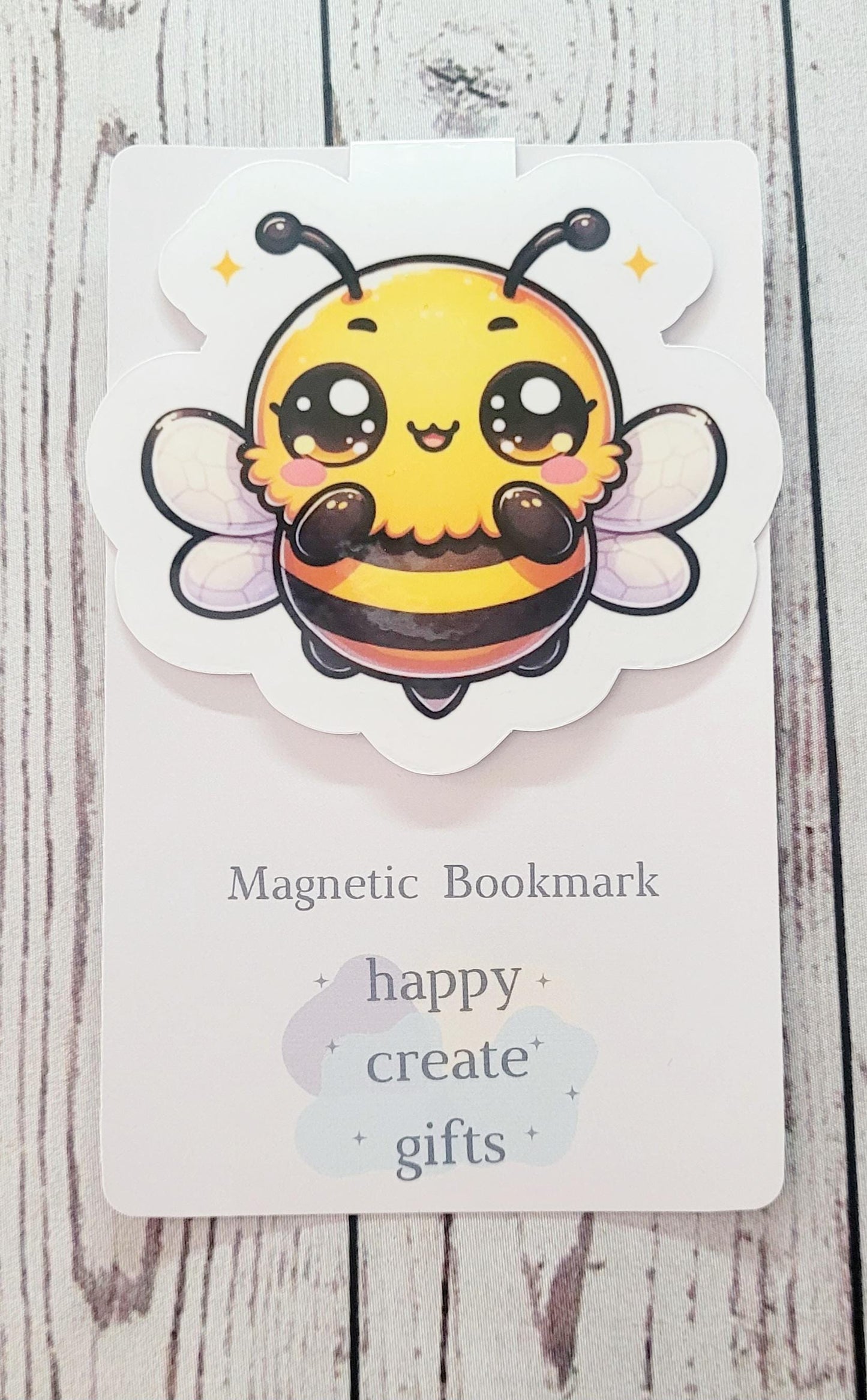 Cute Bee Magnetic Bookmark, Cute Bookmark, Magnetic Page Marker, Bookish Gift, Handmade, Gift for Booklovers, Reading Gifts