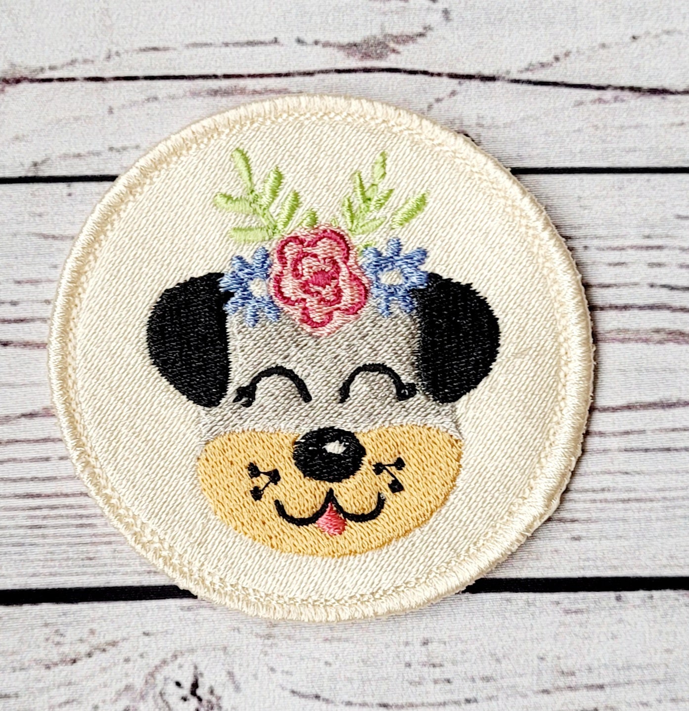 Cute Dog Iron on Patch