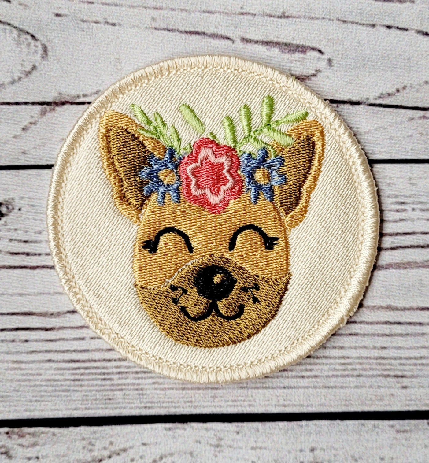 Cute Dog Iron on Patch