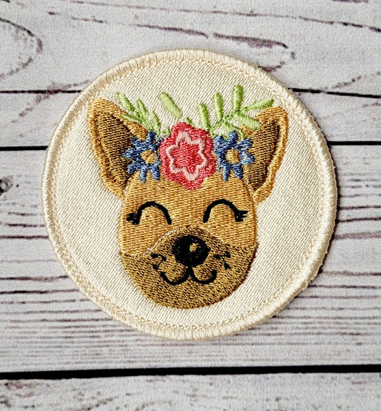 Cute Dog Iron on Patch