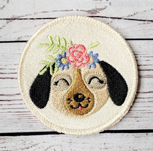 Cute Dog Iron on Patch