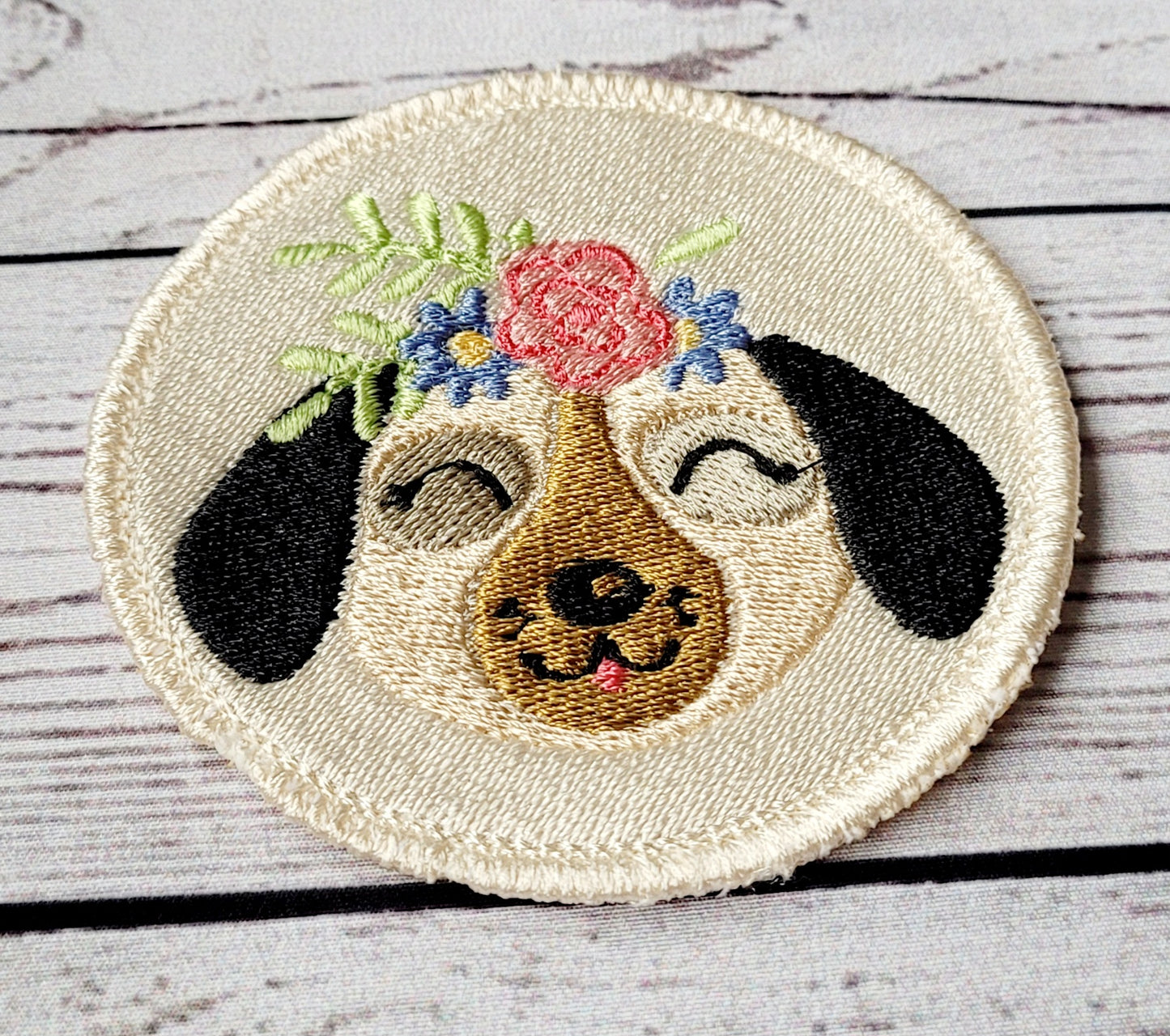 Cute Dog Iron on Patch