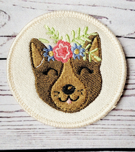 Cute Dog Iron on Patch