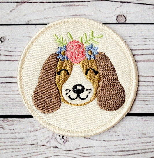 Cute Dog 1 Patch Embroidery Design