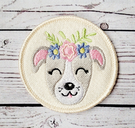 Cute Dog Iron on Patch