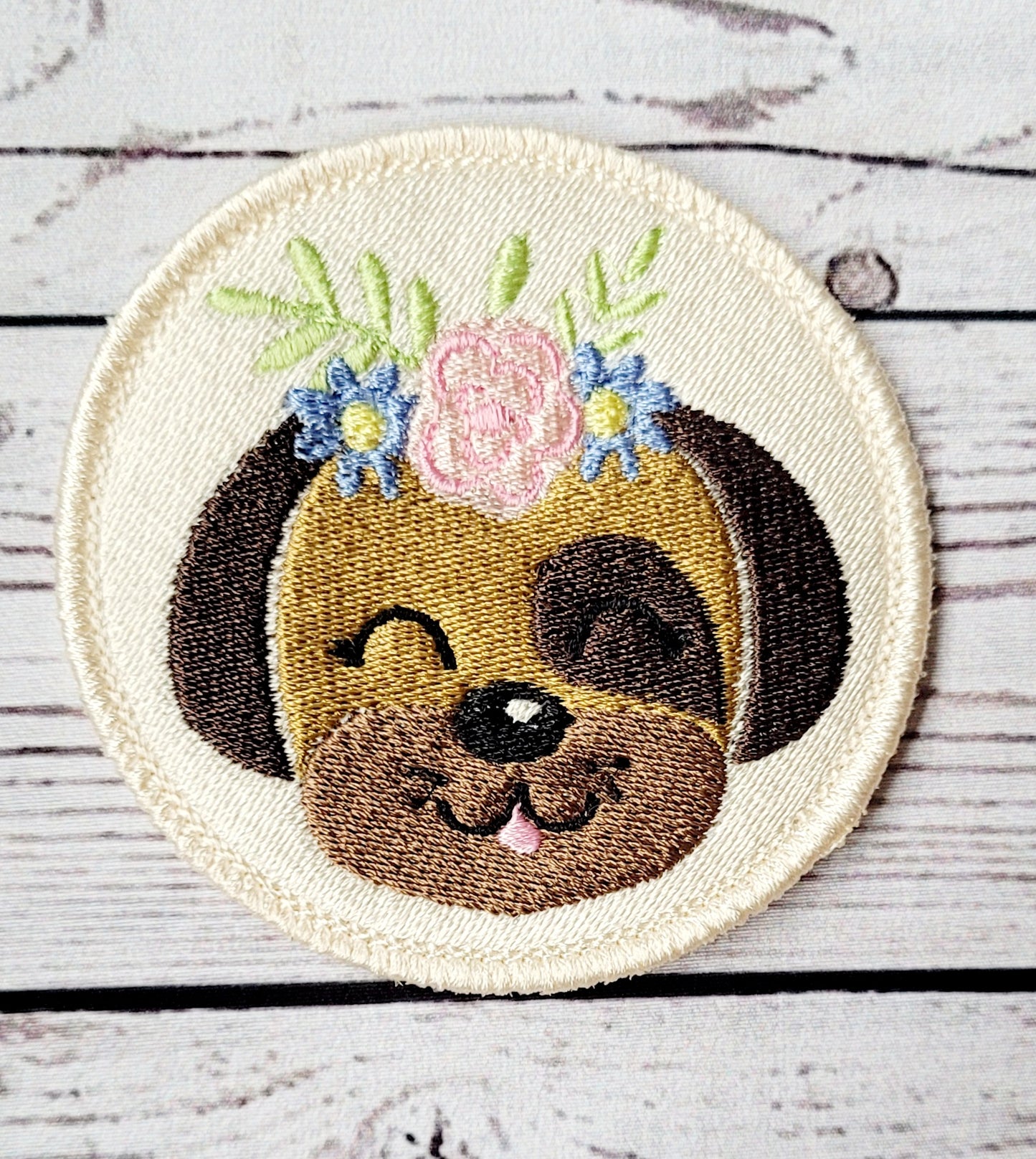 Cute Dog Iron on Patch