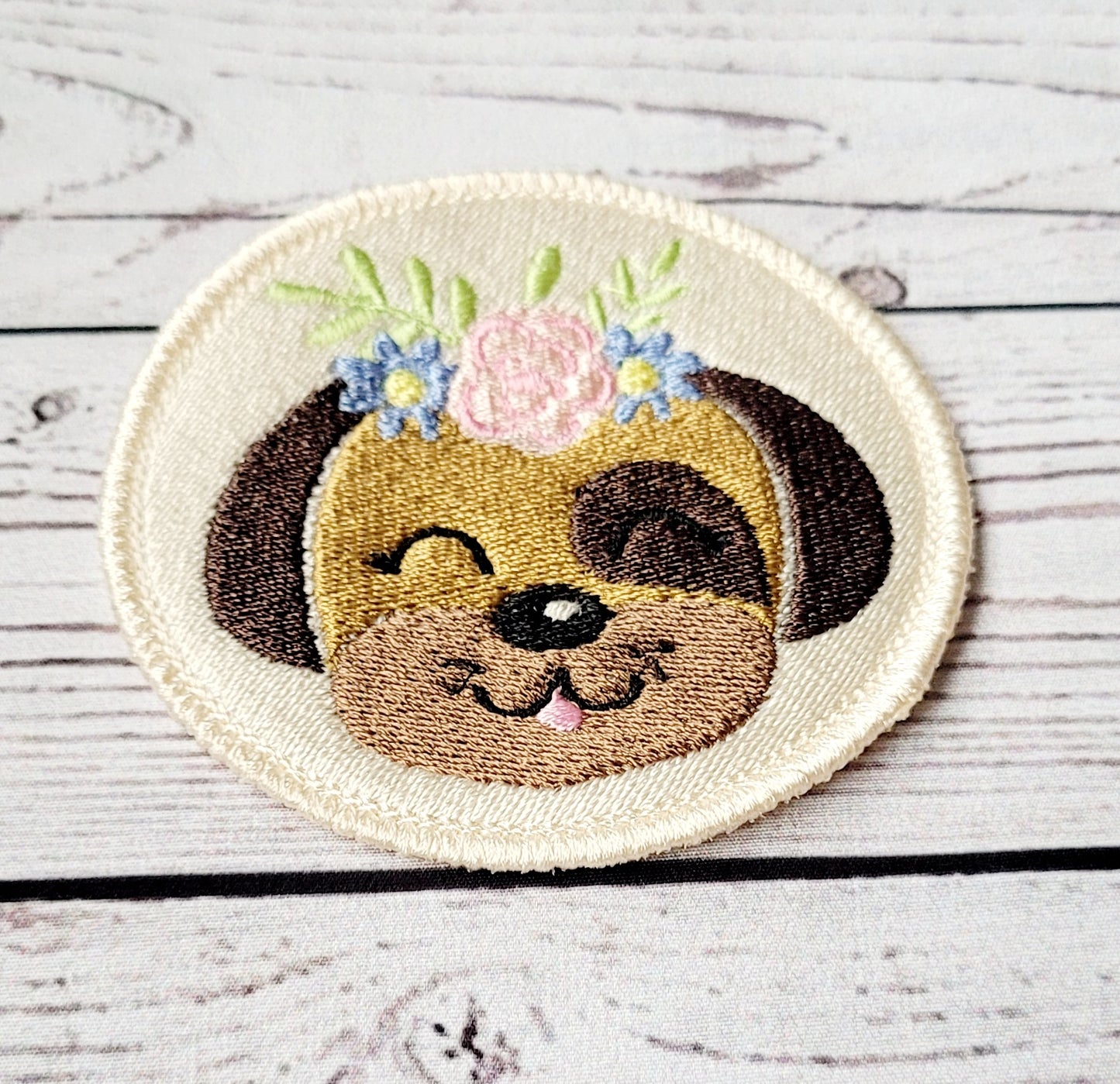 Cute Dog Iron on Patch