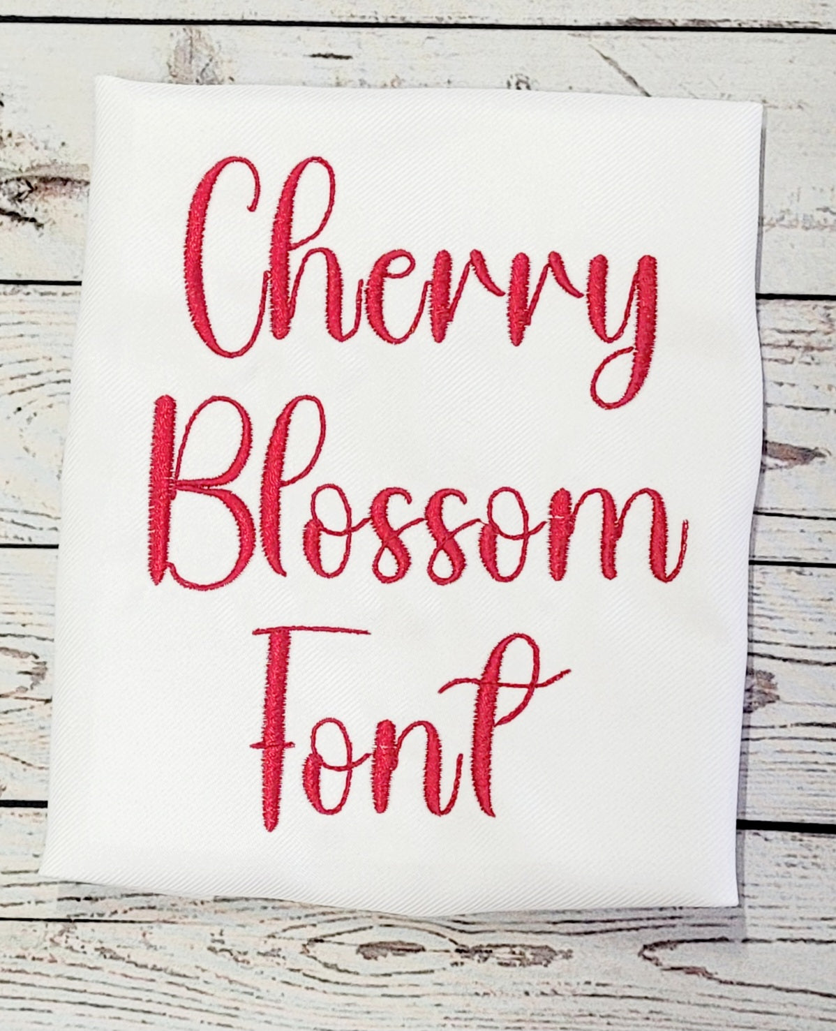 Cherry Blossom Font Machine Embroidery File