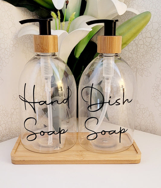 Plastic pump/spray bottles Hand Soap, Dish Soap, Anti Bac, Zoflora, Shampoo, Conditioner 500ml