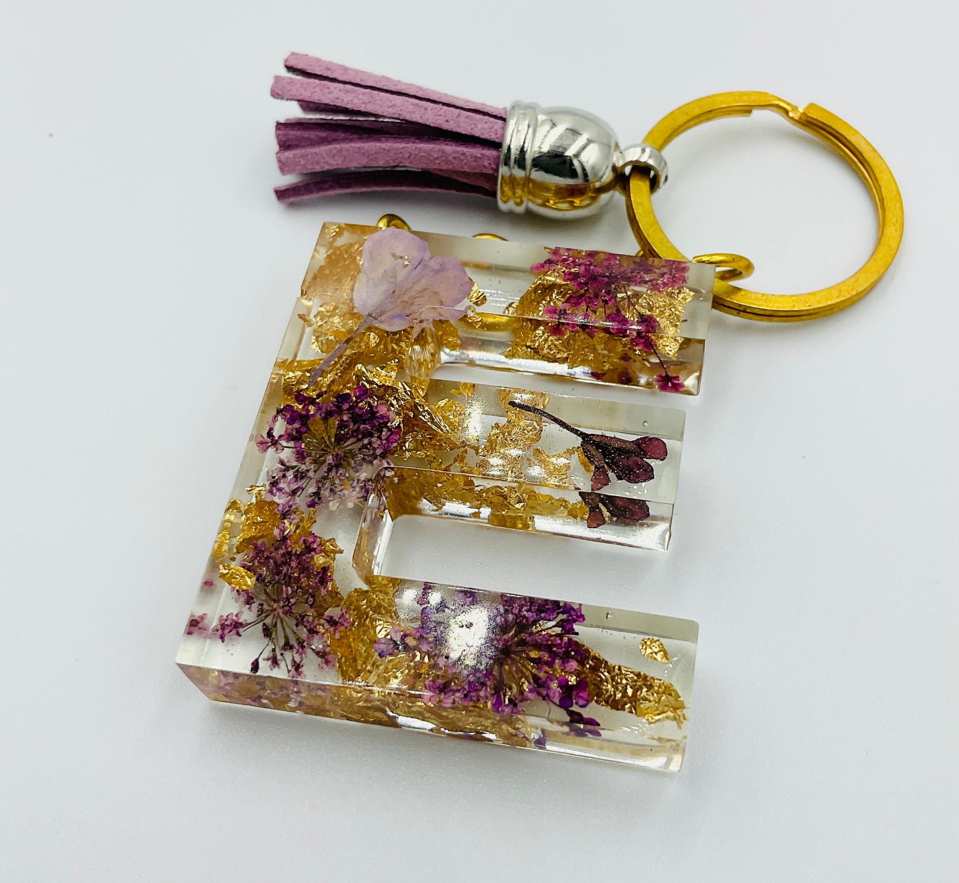 Initial Letter Resin Keyring