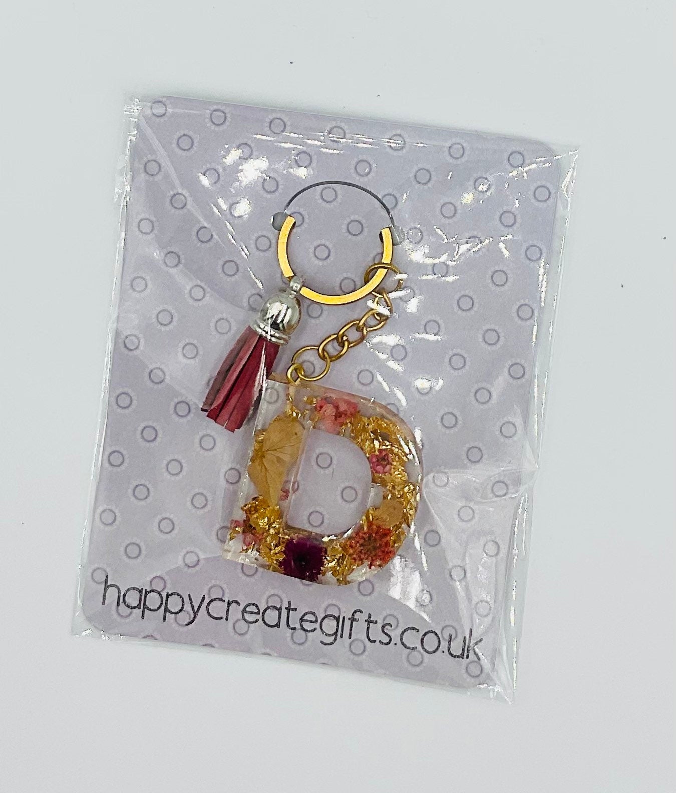 Initial Letter Resin Keyring