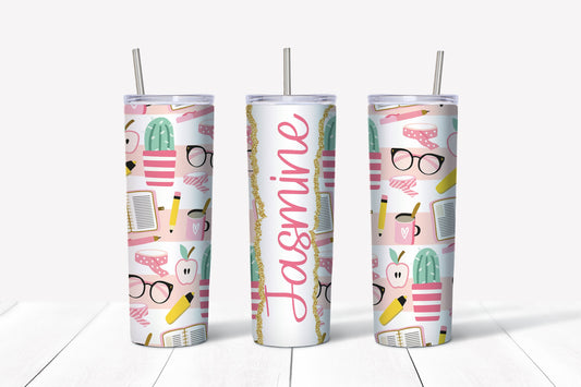 Glasses and Cactus 20oz Tumbler