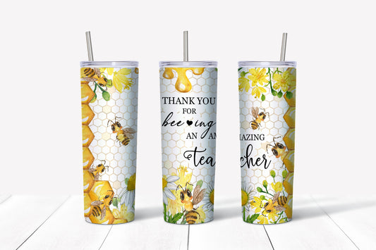 Bee and Flowers 20oz Tumbler