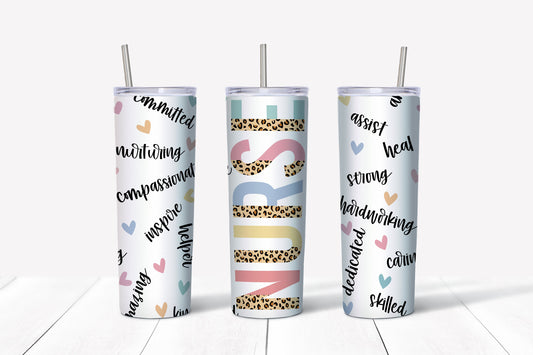 Nurse Leopard 20oz Tumbler