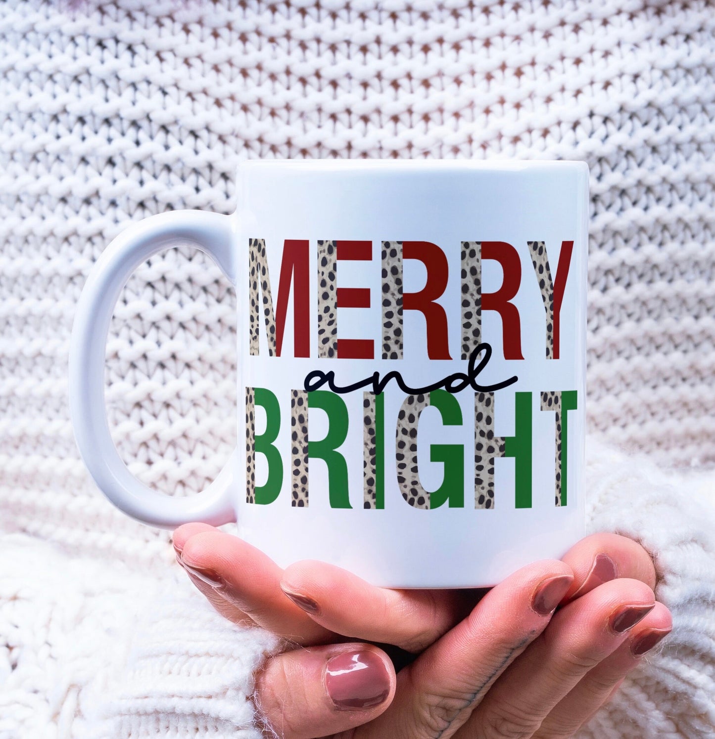 Merry & Bright Christmas mug