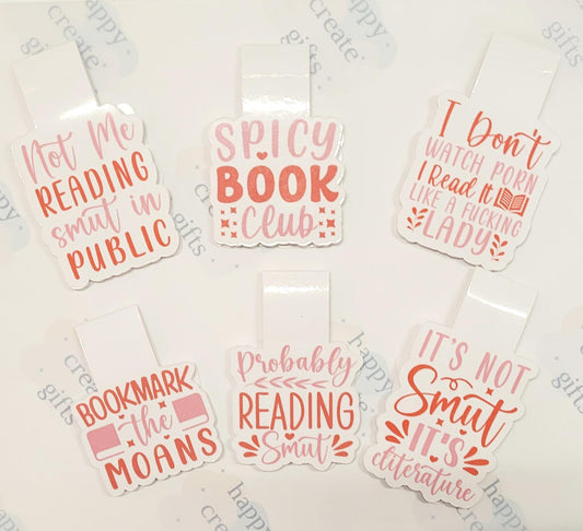 Smut Magnetic Bookmark, Fantasy Bookmark, Magnetic Page Marker, Booktok Gift, Handmade, Gift for Booklovers, Reading Gifts