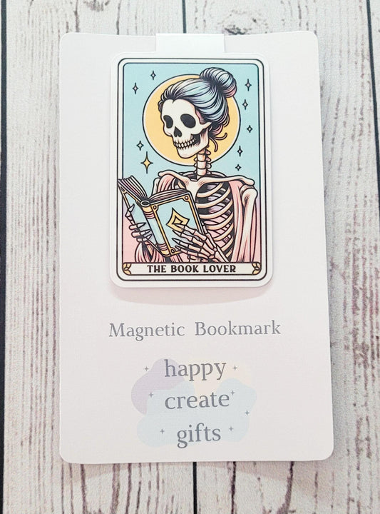 The Book Lover Tarot Card Magnetic Bookmark, Cute Bookmark, Magnetic Page Marker, Bookish Gift, Handmade, Gift for Booklovers, Reading Gifts