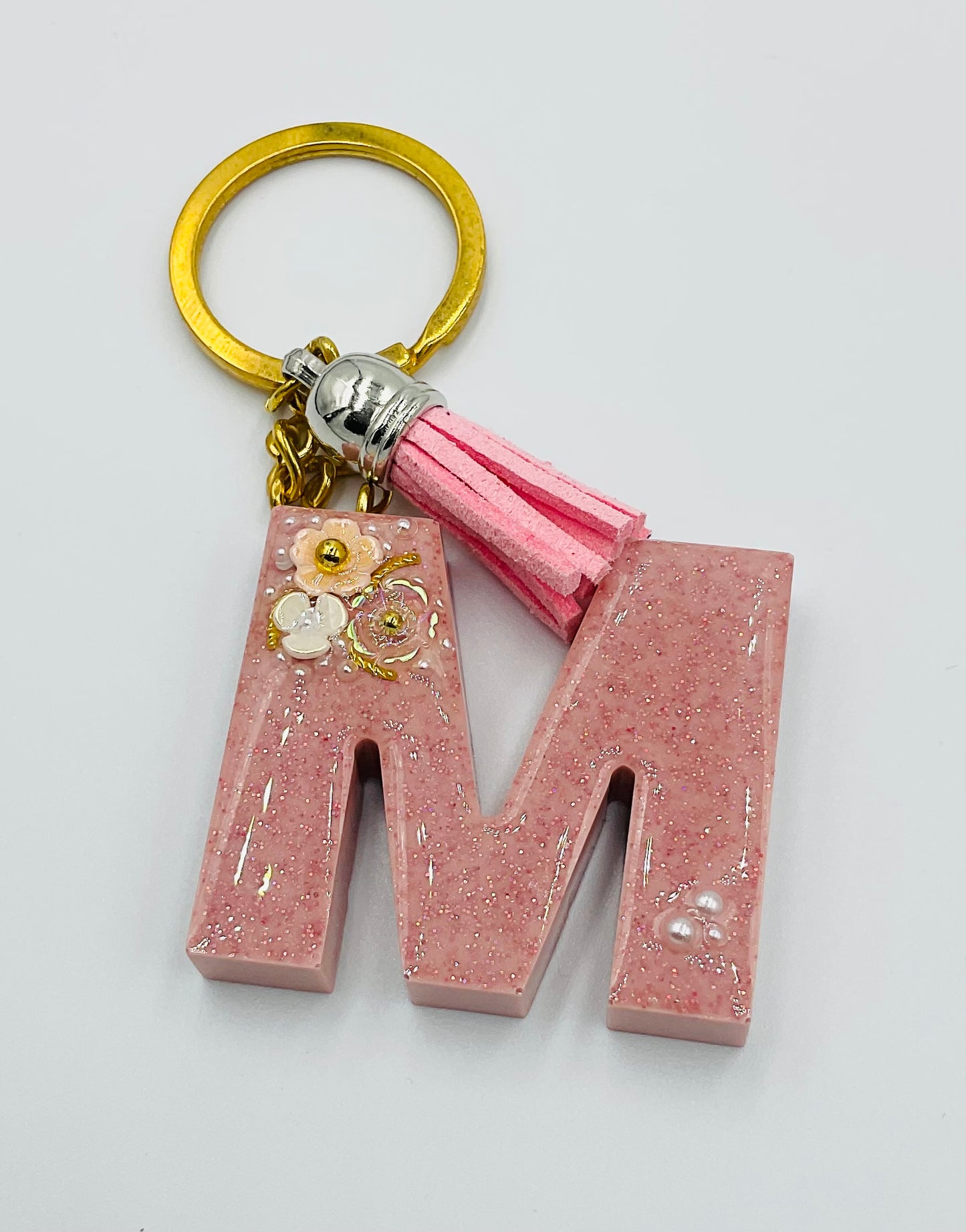 Gem Letter Keyring