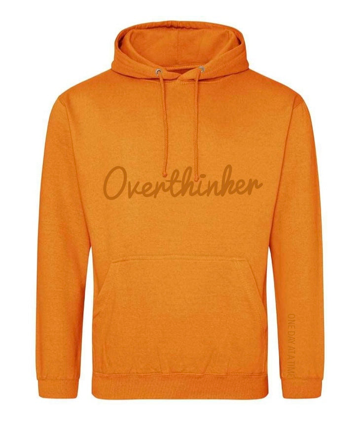 Overthinker Embroidered Mental Health Hoodie