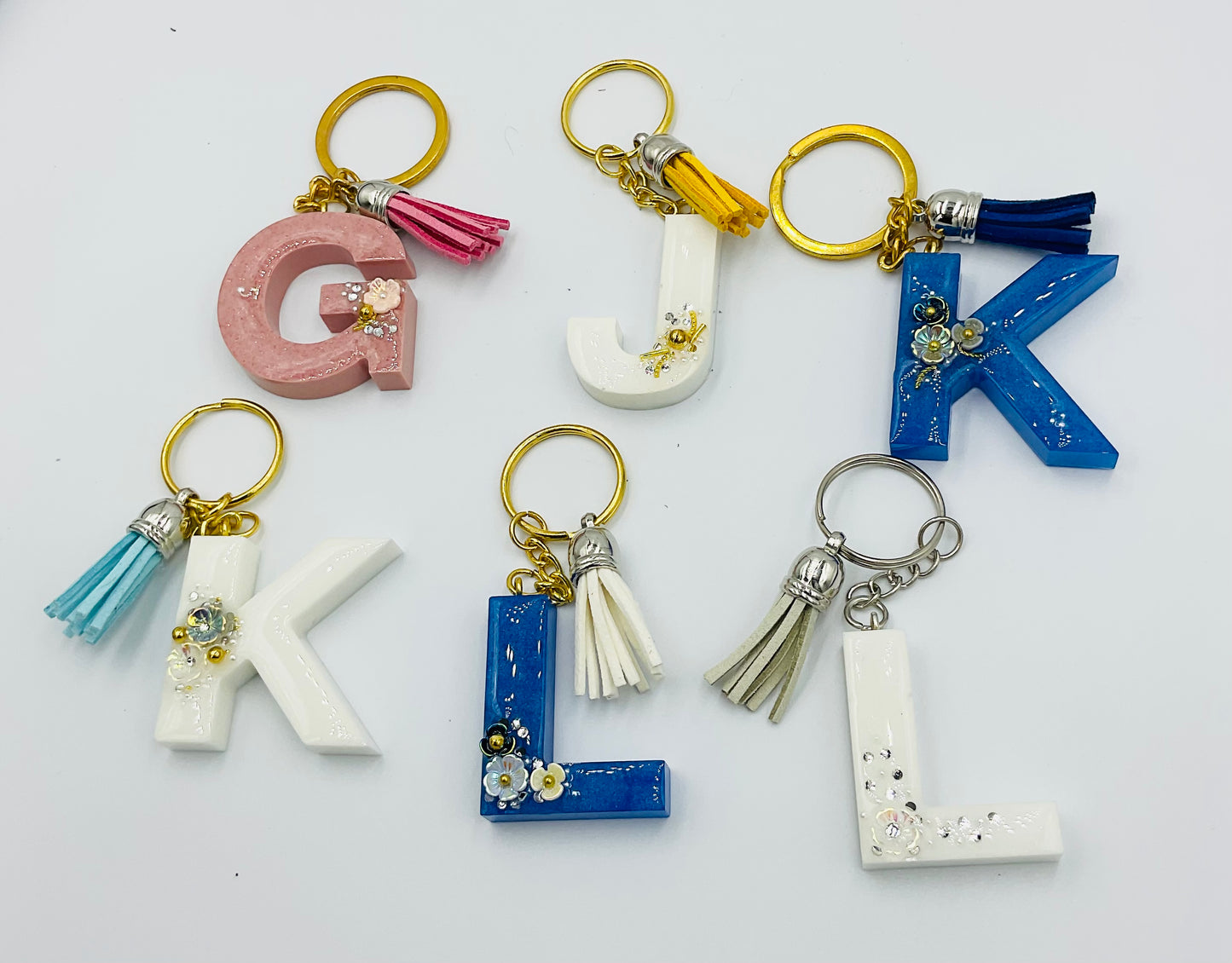 Gem Letter Keyring