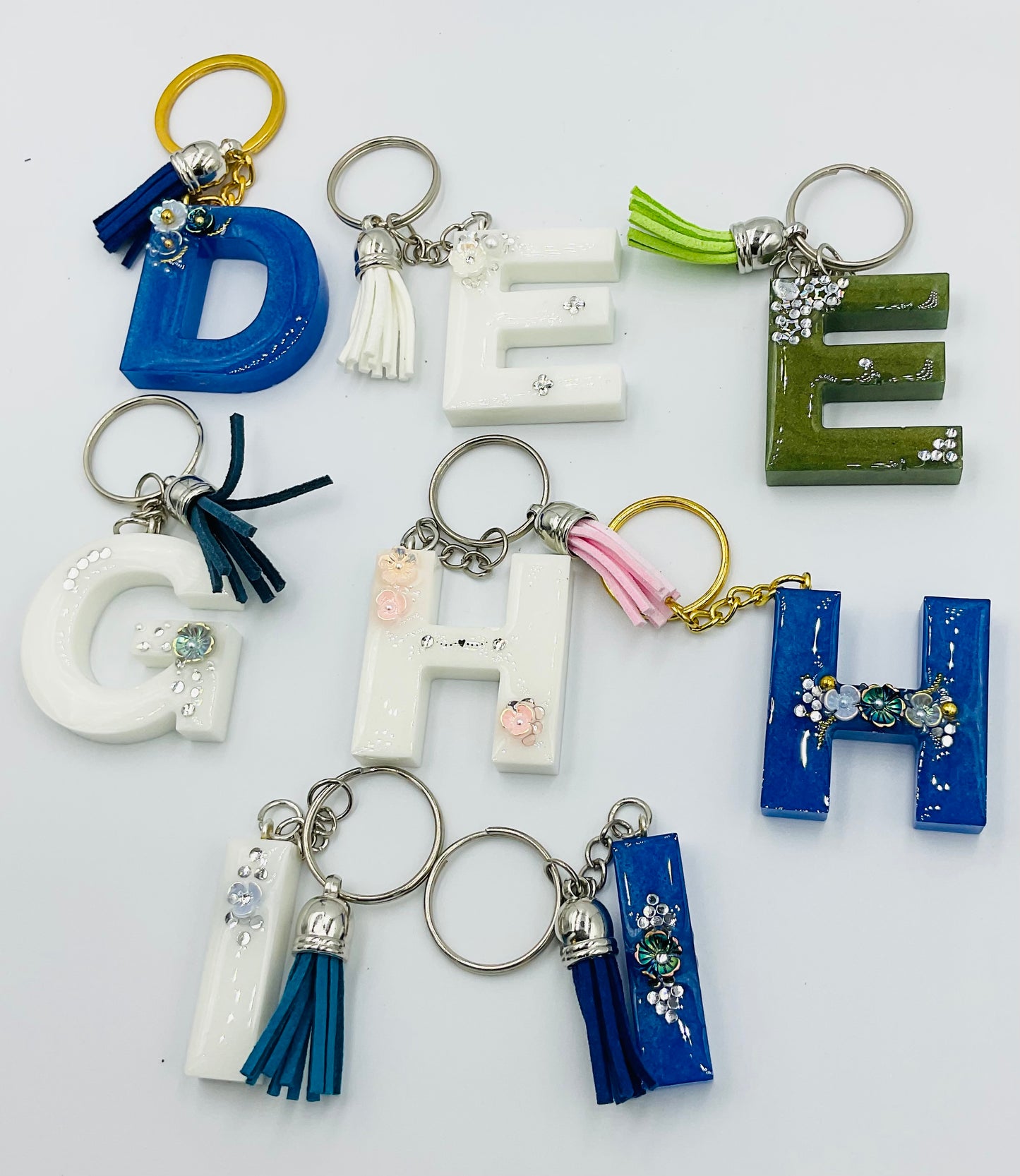 Gem Letter Keyring