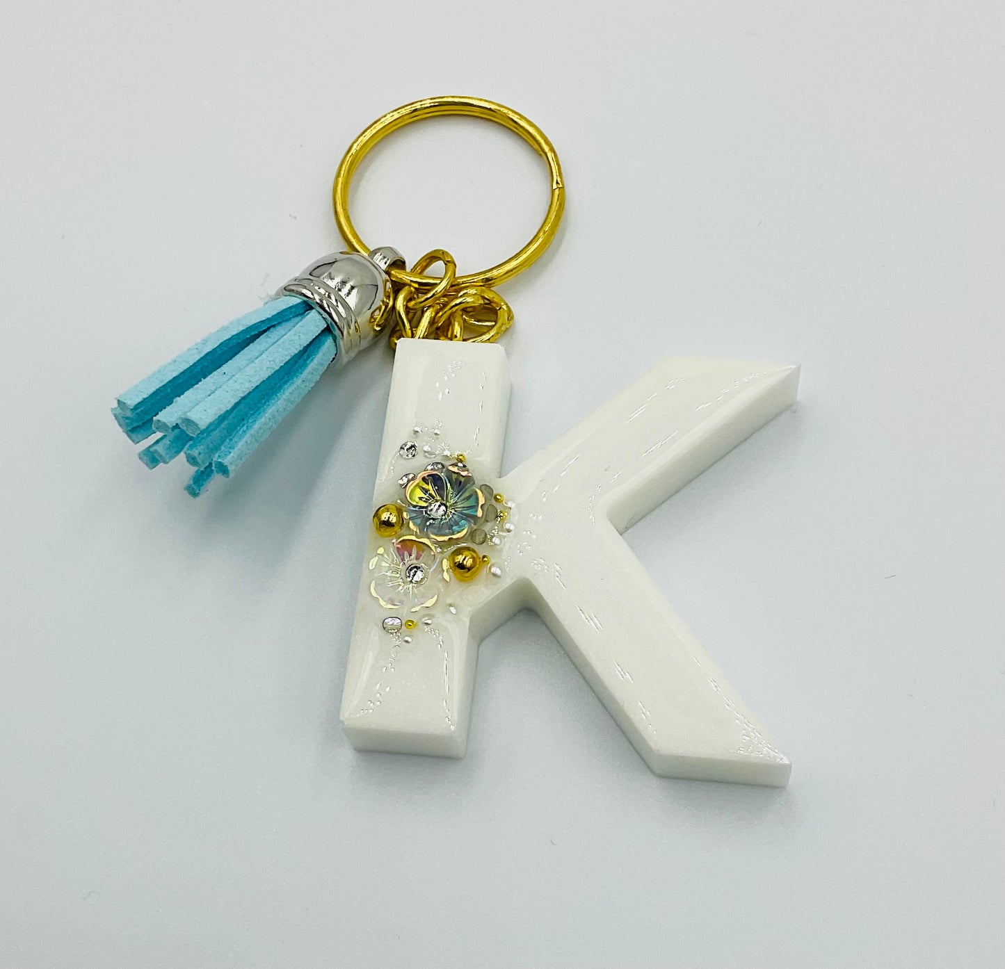 Gem Letter Keyring