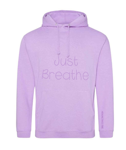 Just Breathe Embroidered Mental Health Hoodie