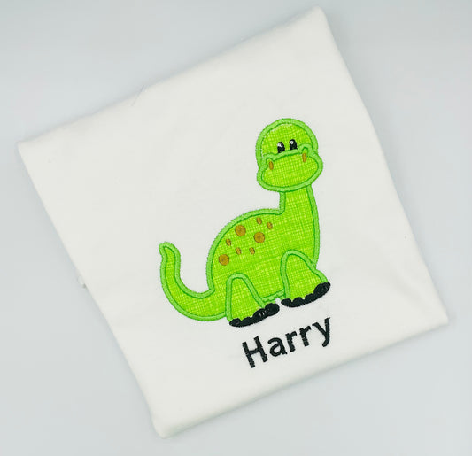 Dinosaur Embroidered T Shirt