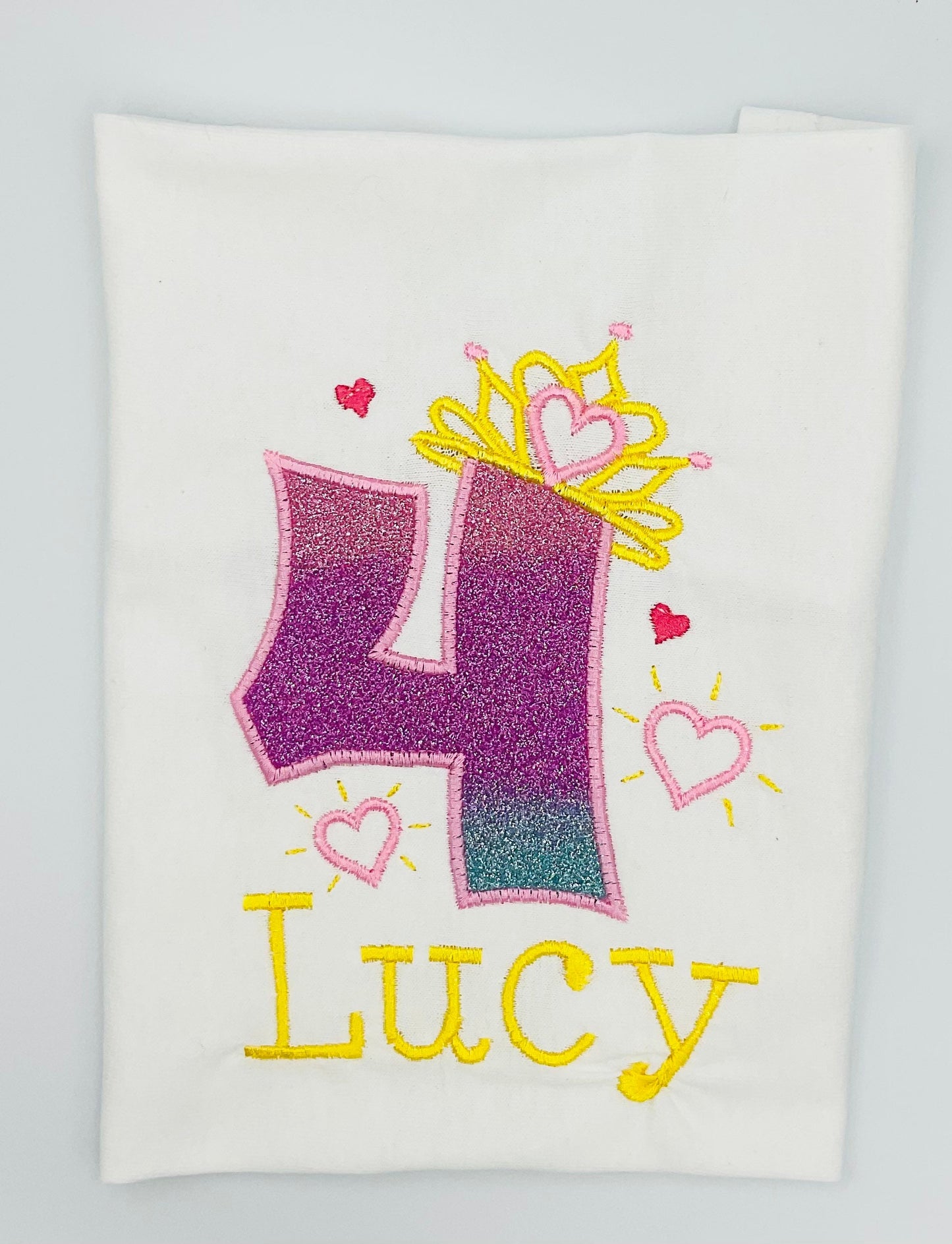 4th  Birthday Princess Shirt, Princess Birthday Girl Shirt, Princess Crown Birthday Shirt, Birthday Princess Shirt, Number With Crown