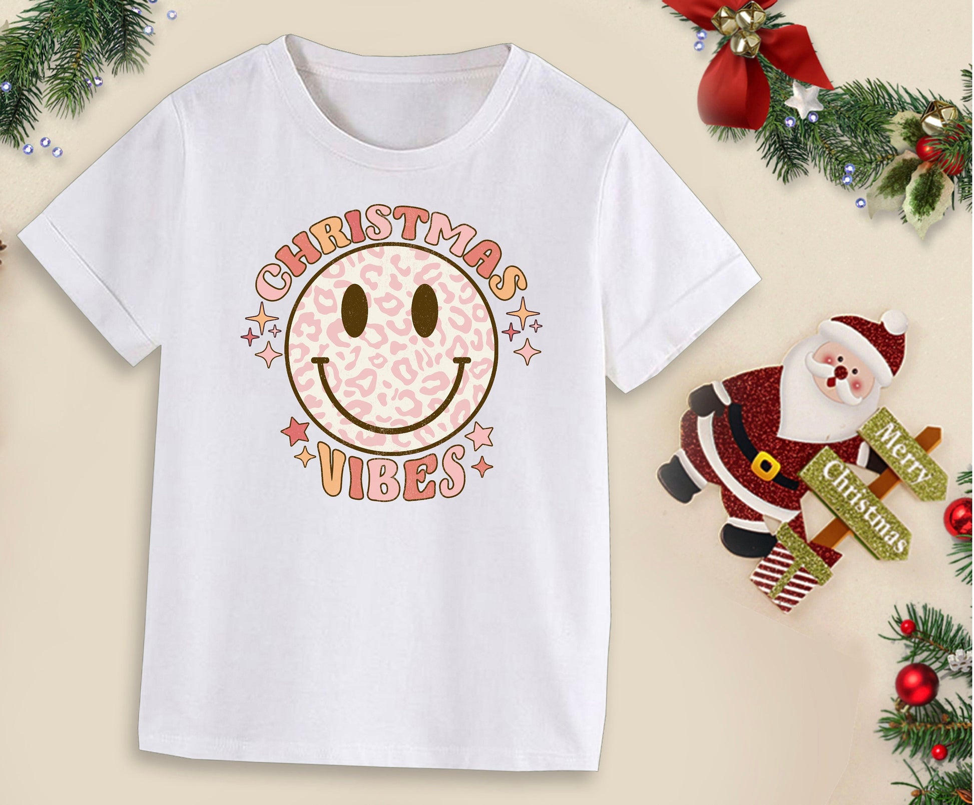 Children’s Christmas T Shirt, Retro Christmas T Shirt, Personalised Top, Christmas Top, Custom Christmas T Shirt