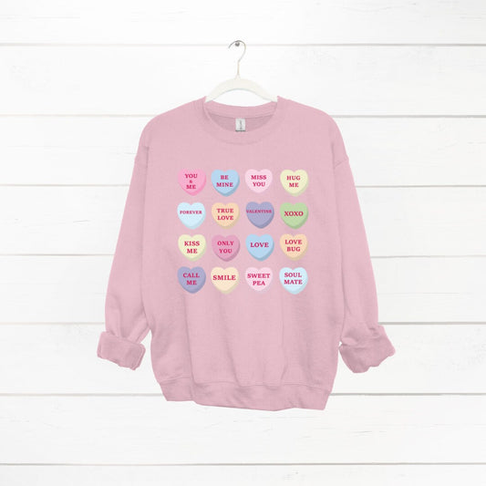 Love Hearts Sweatshirt, Cute Jumper, Mental Health Sweater, Mental Health Jumper, Gift for Mum, Gift for Her