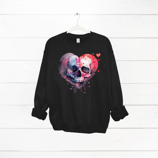 Heart Skull Sweatshirt, Cute Jumper, Mental Health Sweater, Mental Health Jumper, Gift for Mum, Gift for Her