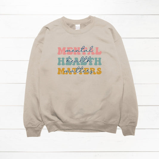 Mental Health Matters Sweatshirt, Cute Jumper, Mental Health Sweater, Mental Health Jumper, Gift for Mum, Gift for Her